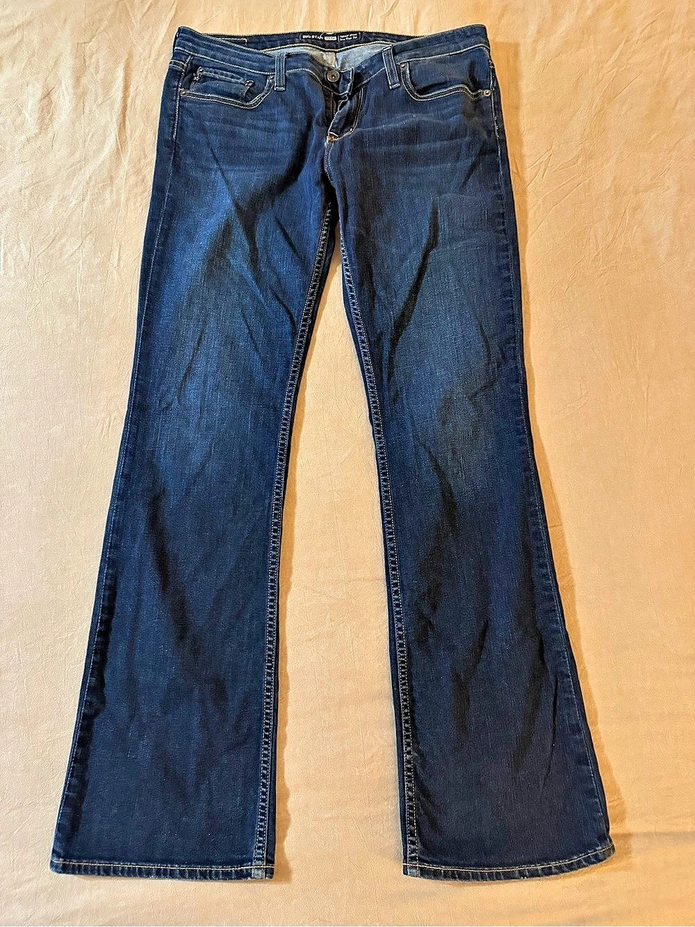 Big Star 1974 Low Rise Fit Bootcut Jeans in Blue Waist 31 Y2K